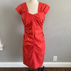 Roberto Rodriguez V-neck Sleeveless Ruched Dress Size 4